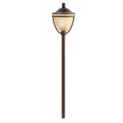 Kichler® 15367TZT Contemporary Landscape Path and Spread Light, (1) Krypton Lamp, 12 VAC, Textured Tannery Bronze Housing